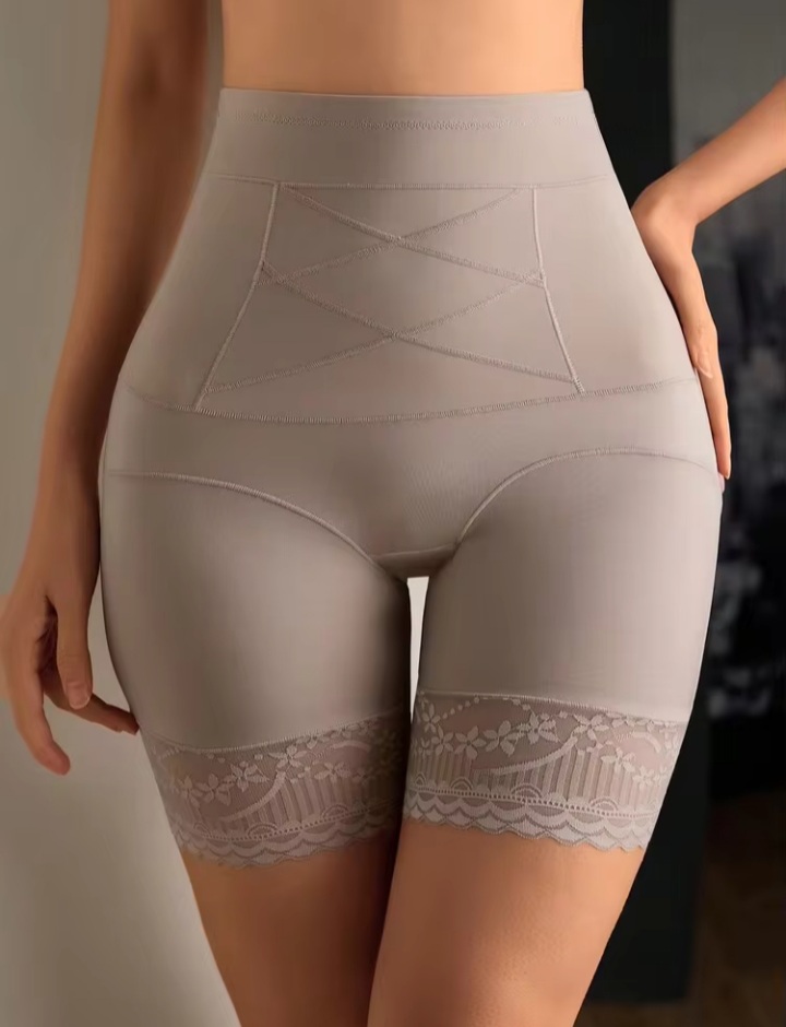 Women’s High Waist Tummy Control Shapewear Shorts – Thigh Slimming Body Shaper with Lace Trim